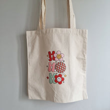 Load image into Gallery viewer, Ho Ho Ho Christmas Shopping Tote Bag
