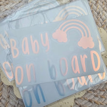 Load image into Gallery viewer, Baby On Board Car Decal