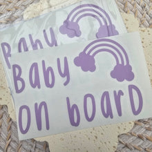 Load image into Gallery viewer, Baby On Board Car Decal