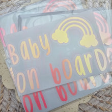 Load image into Gallery viewer, Baby On Board Car Decal
