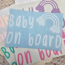 Load image into Gallery viewer, Baby On Board Car Decal