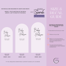 Load image into Gallery viewer, Custom Baby Shower Vinyl Decal – Personalised Name Sign for Backdrops & Events