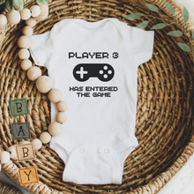 Load image into Gallery viewer, Gamer 3 Baby Bodysuit – Birth Announcement Outfit