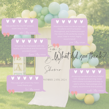 Load image into Gallery viewer, Personalised Baby Shower Fabric Decal – Custom Iron On Heat Transfer for Linen Banners