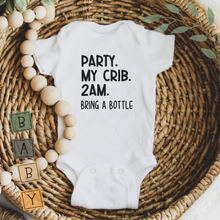 Load image into Gallery viewer, Baby Bodysuit Funny - Party At My Crib
