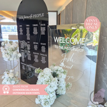 Load image into Gallery viewer, Custom Wedding Welcome Sign or Event Sign Stickers