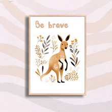 Load image into Gallery viewer, Kangaroo Be Brave Nursery Print