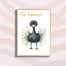 Load image into Gallery viewer, Emu Be Honest Nursery Print