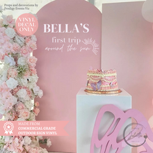 Load image into Gallery viewer, Personalised First Birthday Sign Decal - First Trip Around The Sun