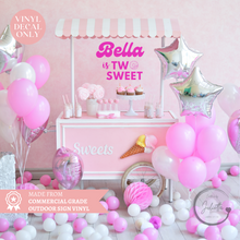 Load image into Gallery viewer, Personalised Second Birthday Sign Decal - Two Sweet