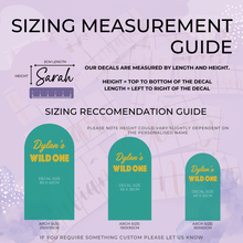 Load image into Gallery viewer, Personalised First Birthday Sign Decal - Wild One