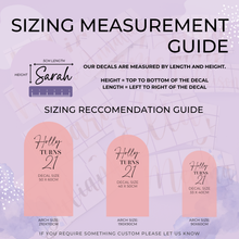 Load image into Gallery viewer, Personalised Birthday Sign Decal - Turning 21