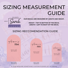 Load image into Gallery viewer, Personalised Birthday Sign Decal - 21st Birthday