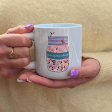 Load image into Gallery viewer, Pastel Coffee 'Aura' Mug 320ml - Anti Depressants Dogs, Baby Blue