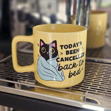 Load image into Gallery viewer, Coffee Mug - Cat, Today's Been Cancelled Pink