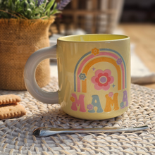 Load image into Gallery viewer, Pastel Coffee 'Aura' Mug 320ml - Mama Rainbow, Lemon
