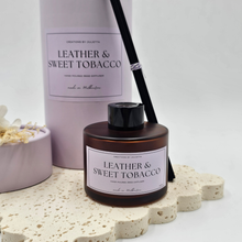 Load image into Gallery viewer, Leather & Sweet Tobacco Reed Diffuser 100ml – Luxury Home Fragrance
