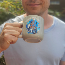 Load image into Gallery viewer, Pastel Coffee 'Aura' Mug 320ml - Doing Dad Shit, Grey & White