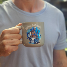 Load image into Gallery viewer, Pastel Coffee 'Aura' Mug 320ml - Doing Dad Shit, Grey & White