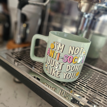 Load image into Gallery viewer, Coffee Mug - Antisocial, Mint
