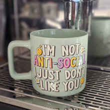 Load image into Gallery viewer, Coffee Mug - Antisocial, Mint