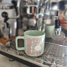Load image into Gallery viewer, Coffee Mug - Cat & I, Mint