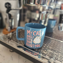 Load image into Gallery viewer, Coffee Mug - Cat & I, Blue