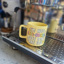 Load image into Gallery viewer, Coffee Mug - Antisocial, Lemon