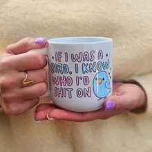 Load image into Gallery viewer, Pastel Coffee 'Aura' Mug 320ml - If I Was A Bird, Baby Blue