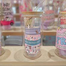 Load image into Gallery viewer, Antidepressants Puppies Glass Can Tumbler – 470ml (16oz)