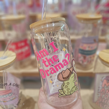 Load image into Gallery viewer, Am I The Drama Glass Can Tumbler – 470ml (16oz)