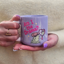 Load image into Gallery viewer, Pastel Coffee 'Aura' Mug 320ml - Am I The Drama?, Lilac