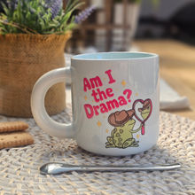 Load image into Gallery viewer, Pastel Coffee 'Aura' Mug 320ml - Am I The Drama?, Baby Blue