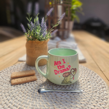 Load image into Gallery viewer, Pastel Coffee 'Cloud' Mug 440ml - Am I The Drama?, Mint