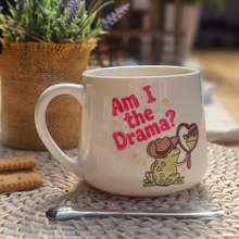 Load image into Gallery viewer, Pastel Coffee 'Cloud' Mug 440ml - Am I The Drama?, White