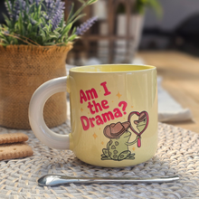Load image into Gallery viewer, Pastel Coffee 'Aura' Mug 320ml - Am I The Drama?, Lemon
