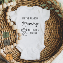 Load image into Gallery viewer, Baby Onesie - Mummy Needs Her Coffee
