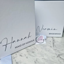 Load image into Gallery viewer, Personalised Bridesmaid Proposal Ribbon Gift Box