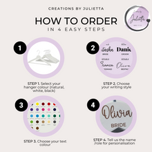 Load image into Gallery viewer, Personalised Wedding Coat Hanger