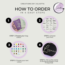 Load image into Gallery viewer, Custom Makeup Bags | Personalized Makeup Bag | Creations by Julietta