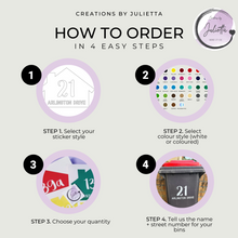 Load image into Gallery viewer, Wheelie Bin Stickers | Bin Stickers | Creations by Julietta