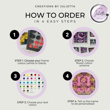 Load image into Gallery viewer, Flower Shadow Box | Flower Box Frame | Creations by Julietta