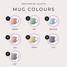 Load image into Gallery viewer, Pastel-Colored Mugs | Customized Mugs | Creations by Julietta
