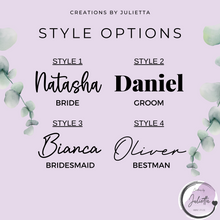 Load image into Gallery viewer, Personalised Wedding Coat Hanger