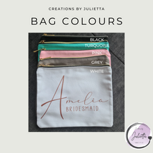 Load image into Gallery viewer, Custom Makeup Bags | Personalized Makeup Bag | Creations by Julietta