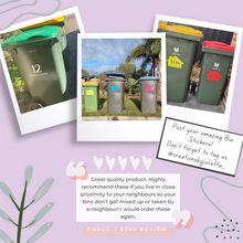 Load image into Gallery viewer, Wheelie Bin Stickers | Bin Stickers | Creations by Julietta