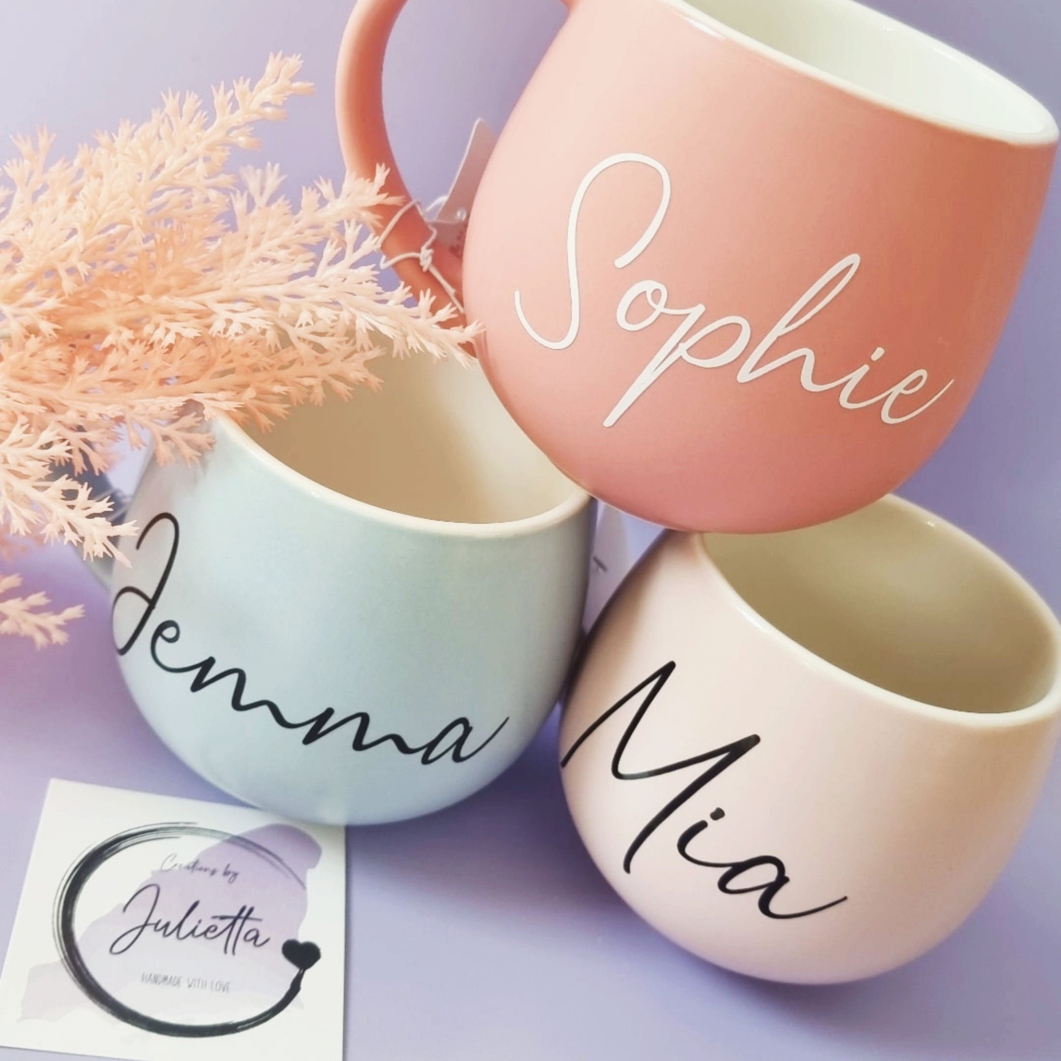Personalized Coffee Mugs Custom Mugs Creations by Julietta