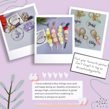 Load image into Gallery viewer, Silicone Beaded Keychain | Beaded Keychain | Creations by Julietta