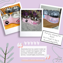 Load image into Gallery viewer, Customized Dog Bowls | Personalized Pet Bowl | Creations by Julietta
