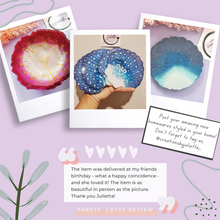 Load image into Gallery viewer, Seashell Resin Coasters | Seashell Coasters | Creations by Julietta
